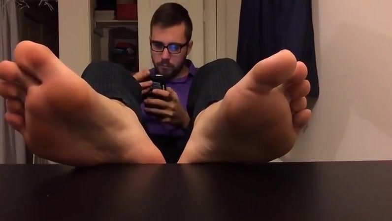 big scruffy office feet