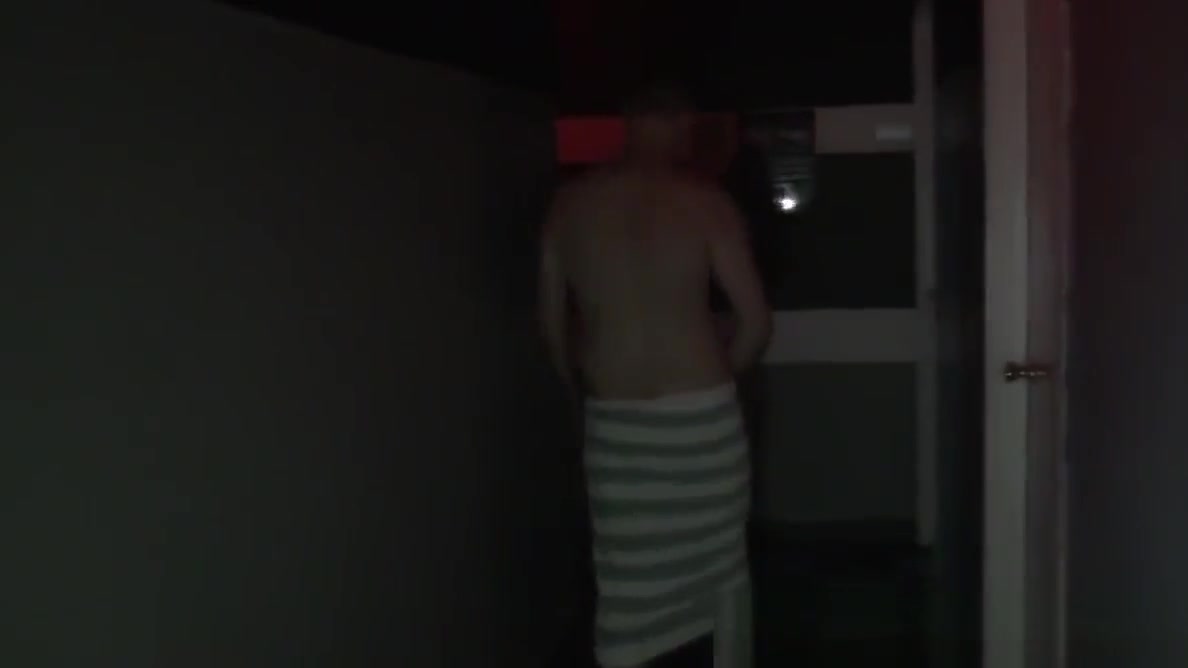 Chubby bear barebacks in secret shower sex