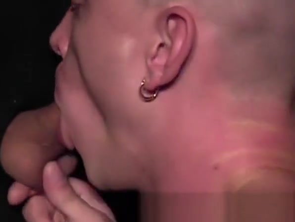 Adorable amateur twink sucks hard prick through glory hole