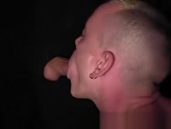 Adorable amateur twink sucks hard prick through glory hole