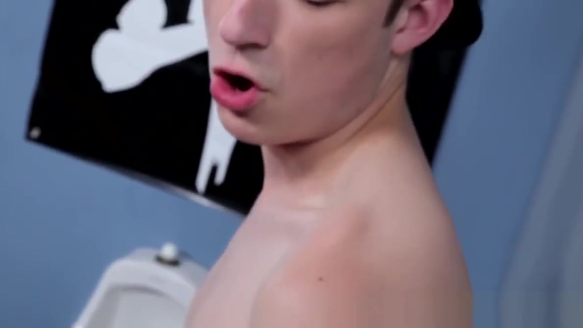Bareback twink creamed at the gloryhole