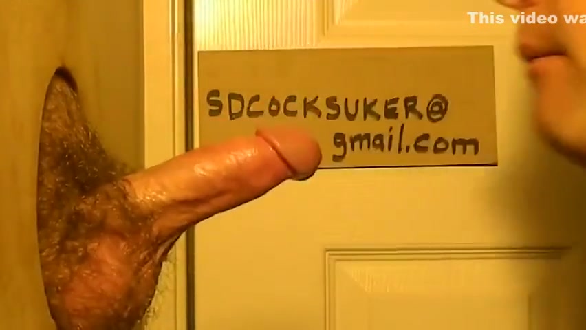 Edged Cock Literally Pisses Cum At Gloryhole