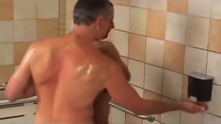 Big Dick Step daddy in locker room shower