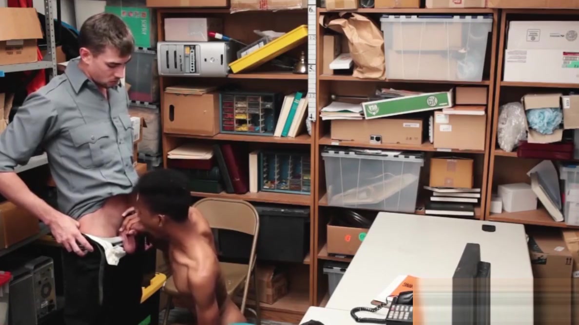 Young black hole demolished by white security officer