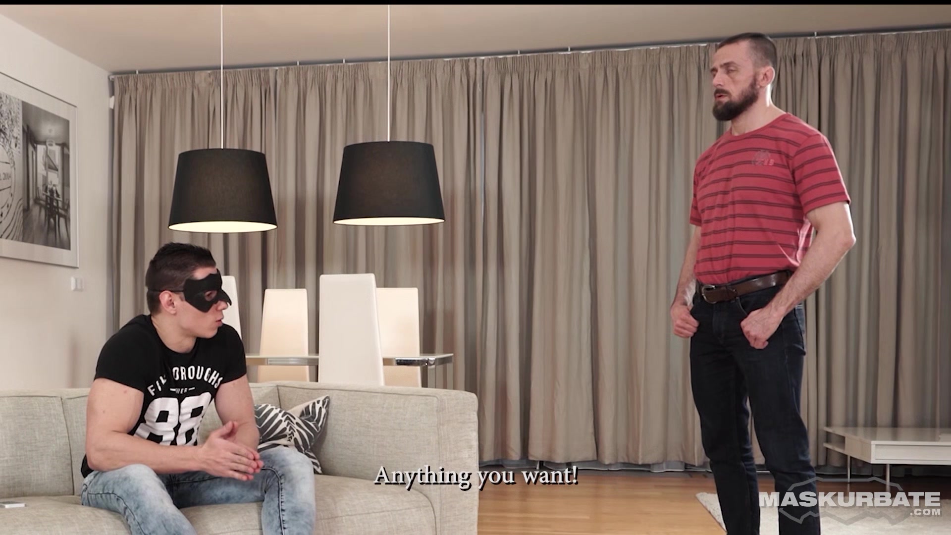 Maskurbate - Muscly Stepson Dicked Down By Stepdad