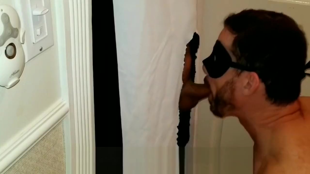 Hot French tourist visits my gloryhole for oral service
