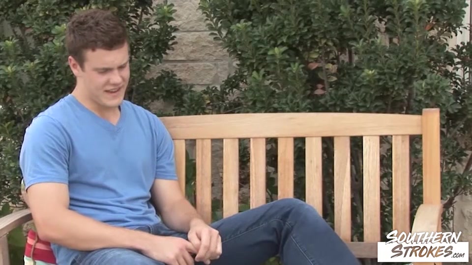 SOUTHERNSTROKES Amateur Ryan Saddle Masturbates Solo