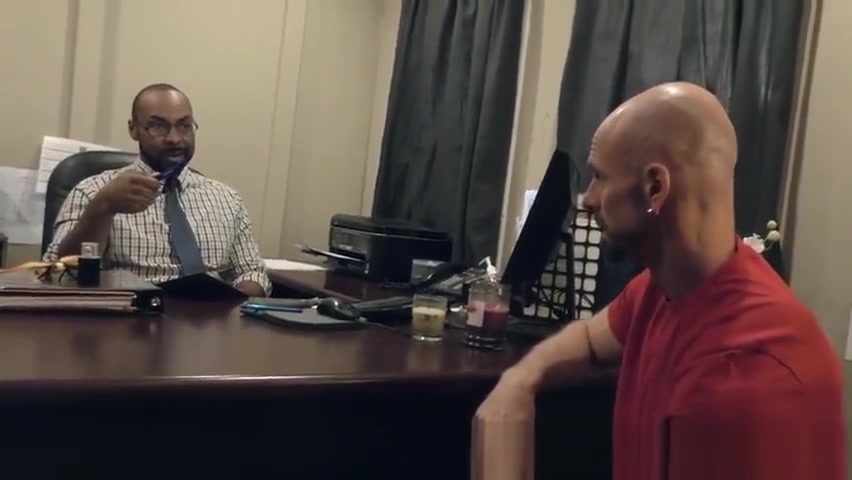 Black doctor fingers ass