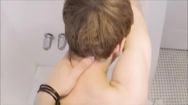 Young Blonde Stepbrother Joins Then Fucked By His Older Stepbrother During A Bath POV