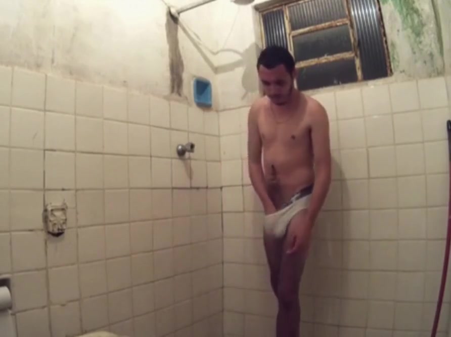 Joel Martin in the shower