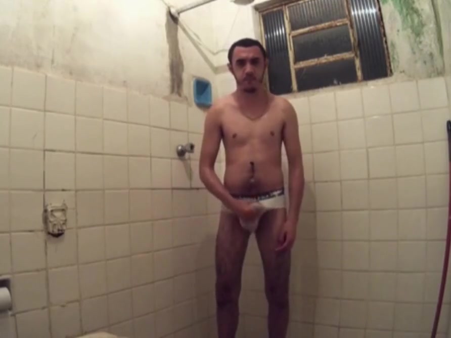 Joel Martin in the shower
