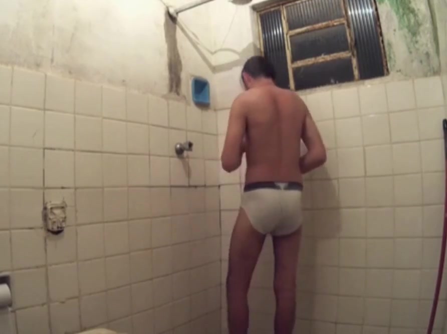 Joel Martin in the shower