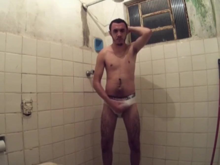 Joel Martin in the shower