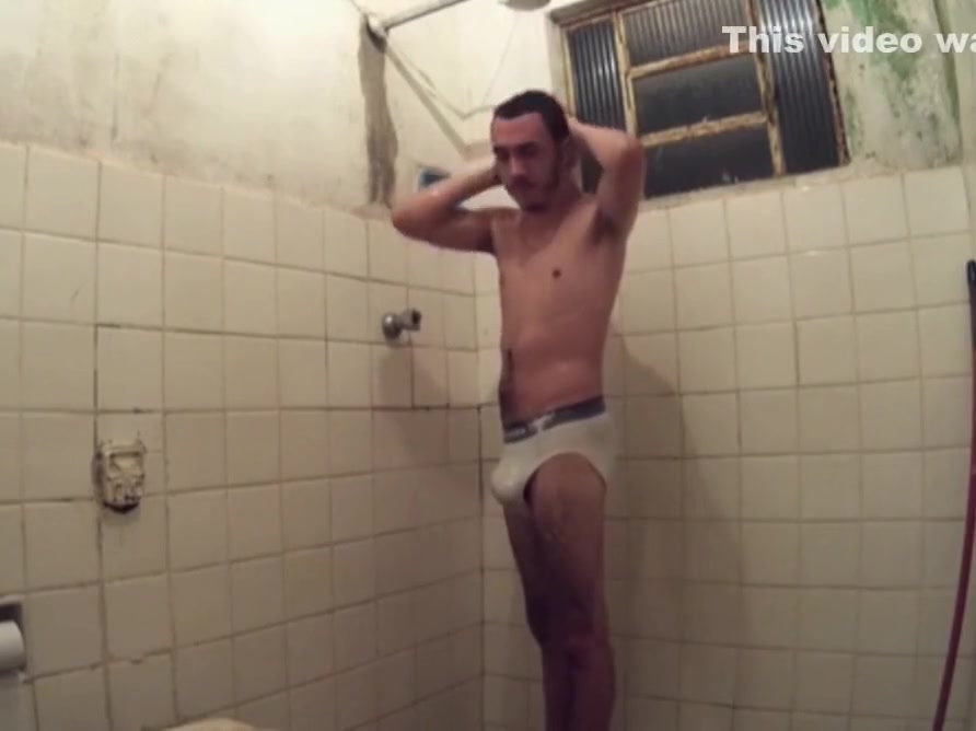 Joel Martin in the shower
