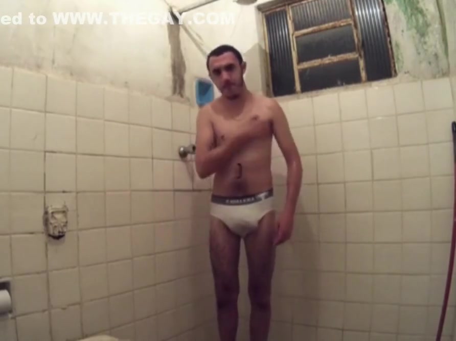 Joel Martin in the shower