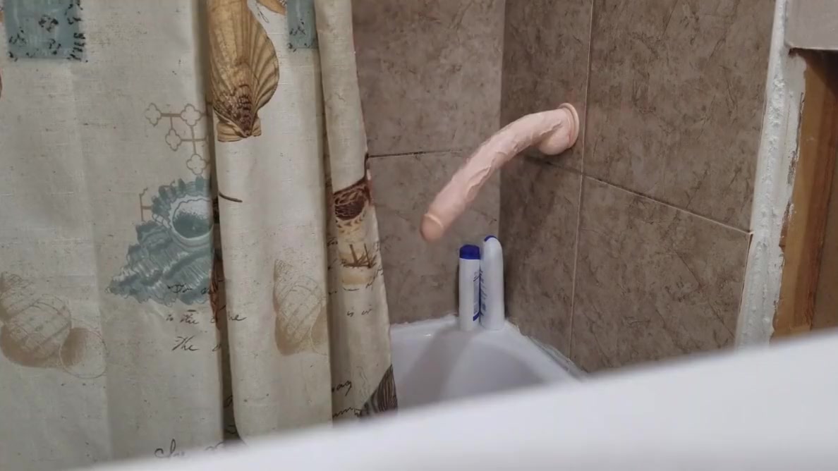 Dildo in the shower