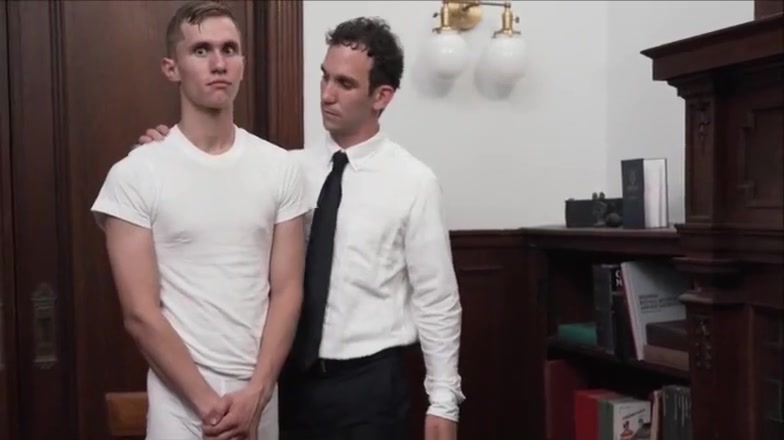 Young Twink Mormon Boy Called Into Office For Calling And Has Sex With Bishop