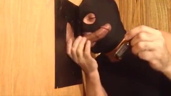 College student 18+ with a Big Black Cock at the Gloryhole