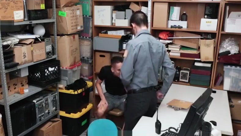 YoungPerps - Security Guard Shoves His Cock In A Public Masturbator’s Mouth