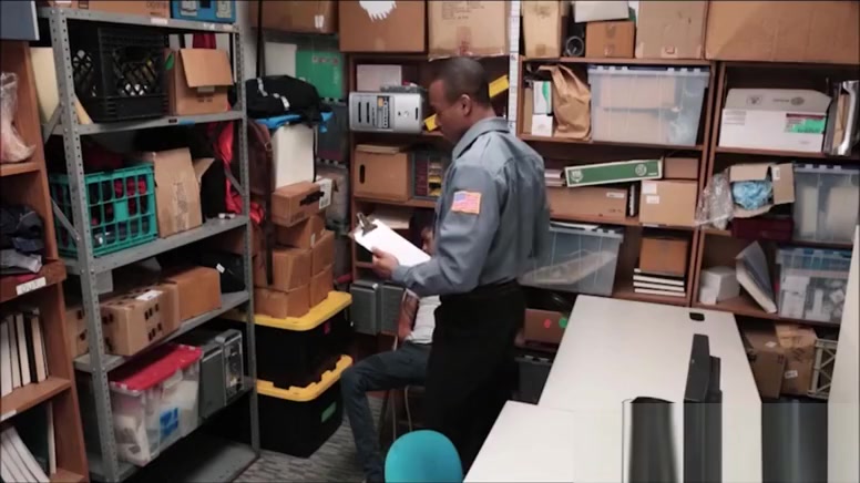 Straight Black Twink With A Huge Cock Fucked By Gay Loss Prevention Officer