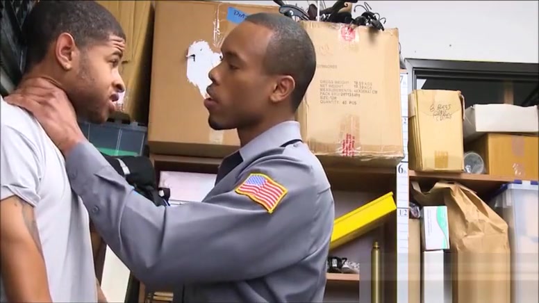 Straight Black Twink With A Huge Cock Fucked By Gay Loss Prevention Officer