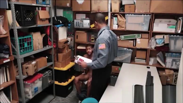 Straight Black Twink With A Huge Cock Fucked By Gay Loss Prevention Officer