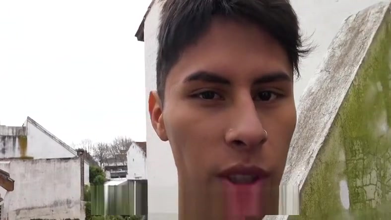 LatinLeche - Young cock sucker fucked raw outside