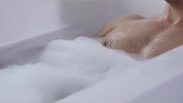 Hot jock gets a shoulder massage in the tub by handsome Step daddy before getting his bubble ass fucked.