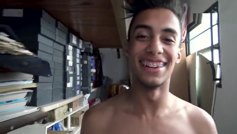 LatinLeche - Latin Boy with Braces take messy facial
