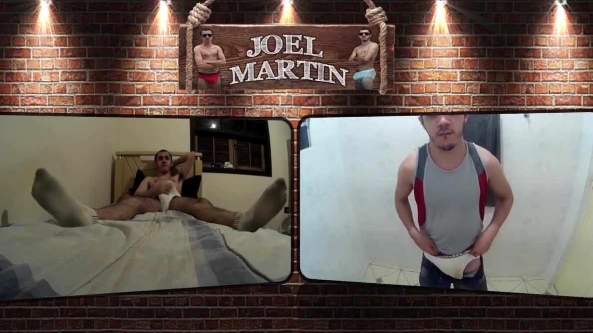 Brazilian Men Jerking in Shower Wearing White Briefs