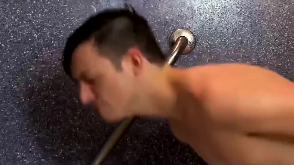 Solo Twink Dildo In The Shower