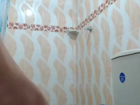 He Shower And Shakes His Cock All Smooth On The Toilet