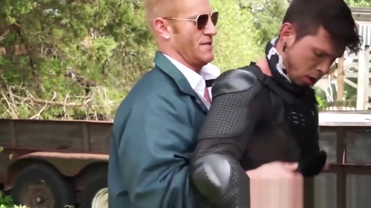 Young gay roughly ass fucked by muscular blond officer