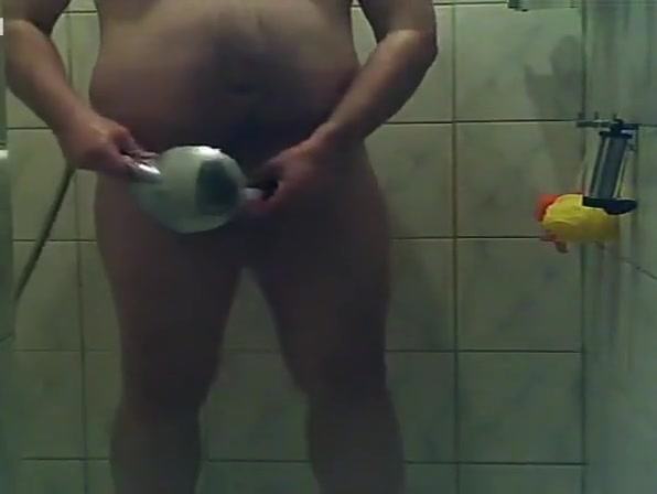 Taking a shower
