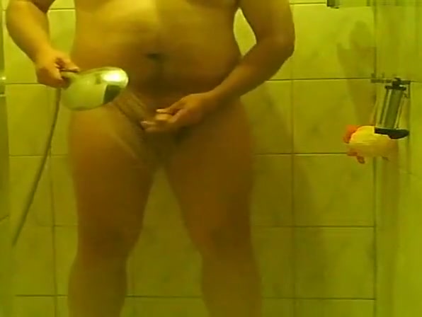 Taking a shower