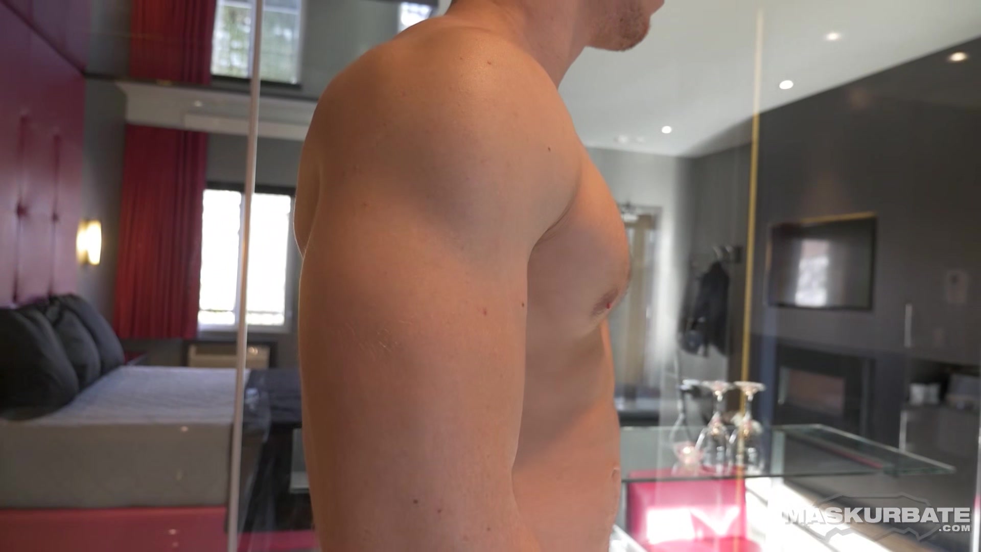 Dreamy Hunk Ginger Stripper Solo Jerk