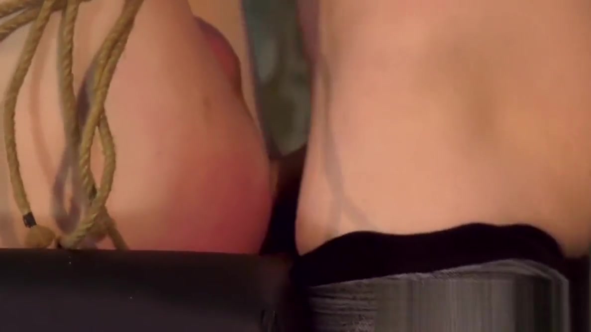 Bound ginger twink barebacked roughly by kinky young dom