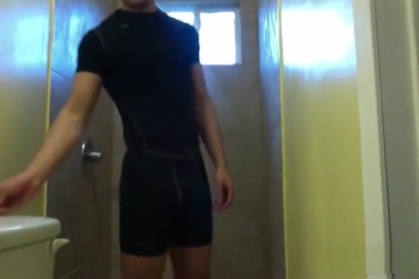 Amateur Josh Jerks Off In The Shower