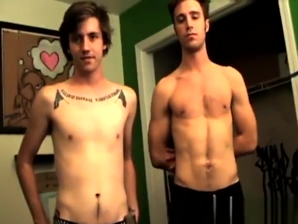 Cute butt buddies have a kinky threesome