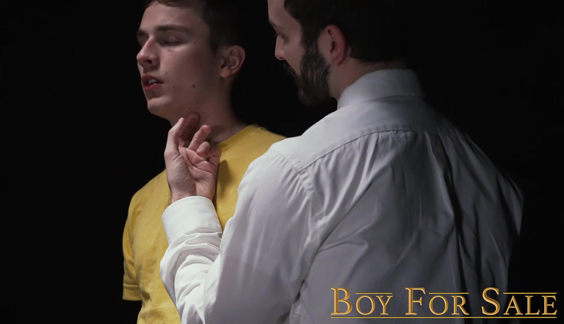 Cute slave boy struggles to take enormous raw DILF dick