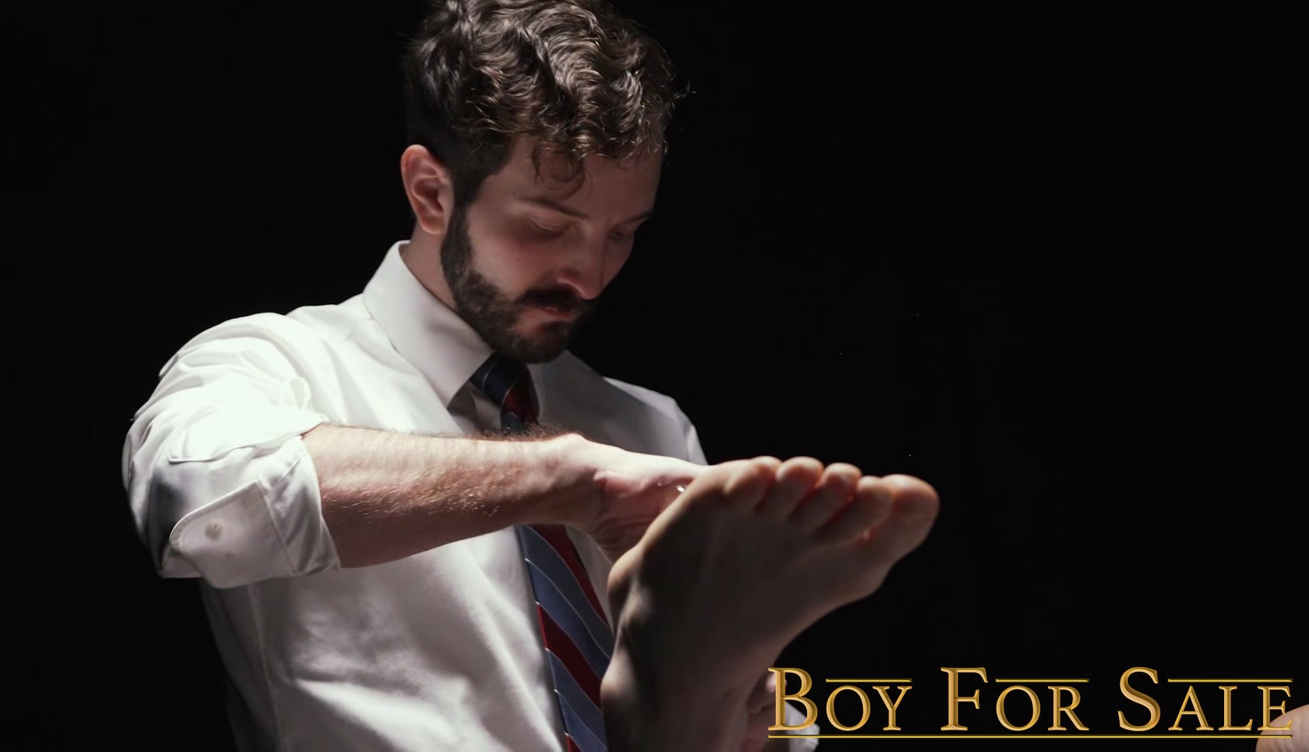 Cute slave boy struggles to take enormous raw DILF dick