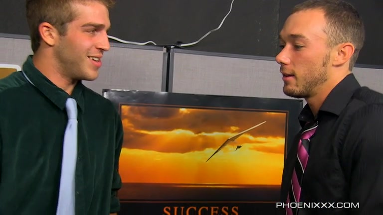 Austin Ried And Kirk Cummings - Fucked by the New Office Guy