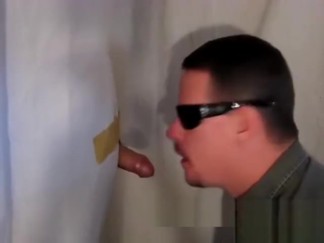 big uncut cock shoots load at gloryhole