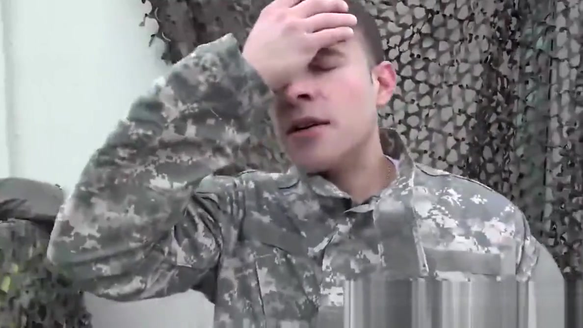 Hot army hunks fucking outdoor on a army truck with passion