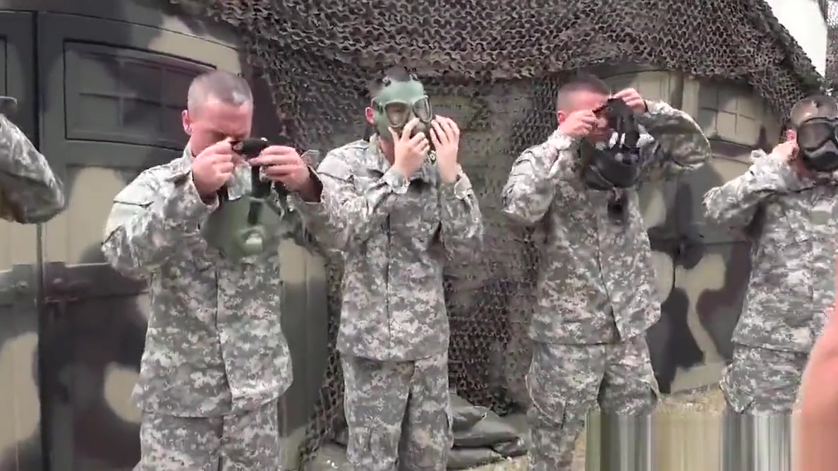 Army cadets sucking cock