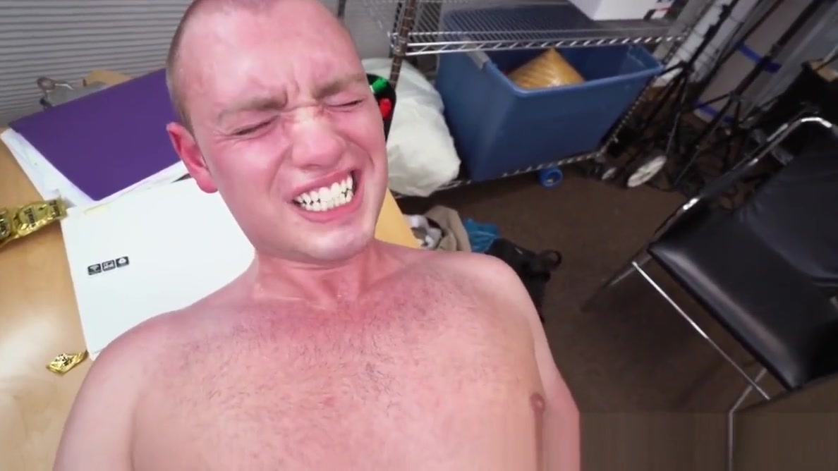 Casting straight plowed in butthole