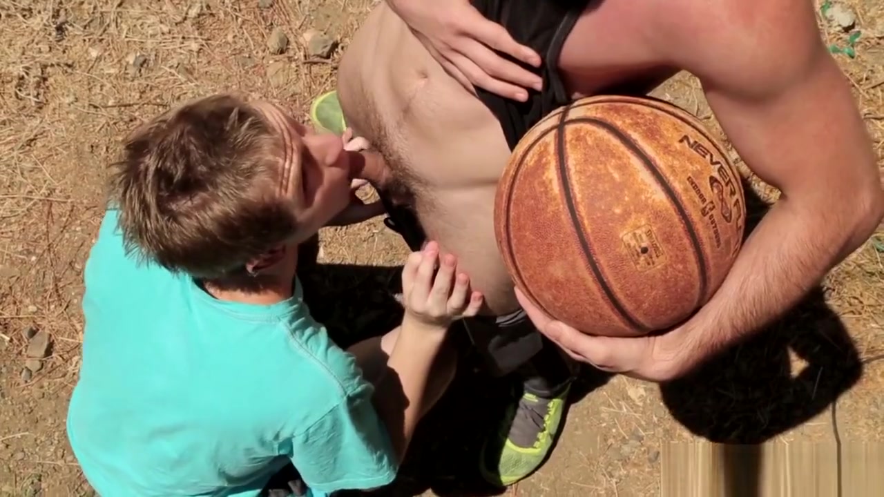 NextDoorTwink Basketball Court BJ And Fuck