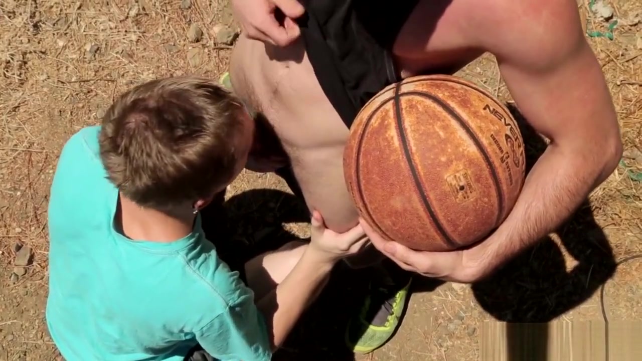 NextDoorTwink Basketball Court BJ And Fuck