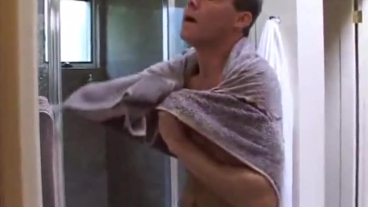 Step daddy takes a shower then gets sucked and fucked