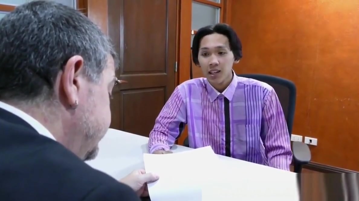Pinoy twink doggystyled by office dilf